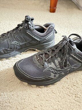 $149 Authentic SAUCONY Excursion TR Men's Black Running Sneakers Sz.10.5